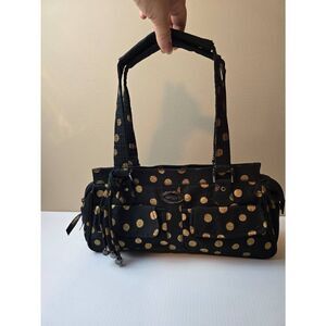 Donna Sharp Handbag Black/Gold Dot